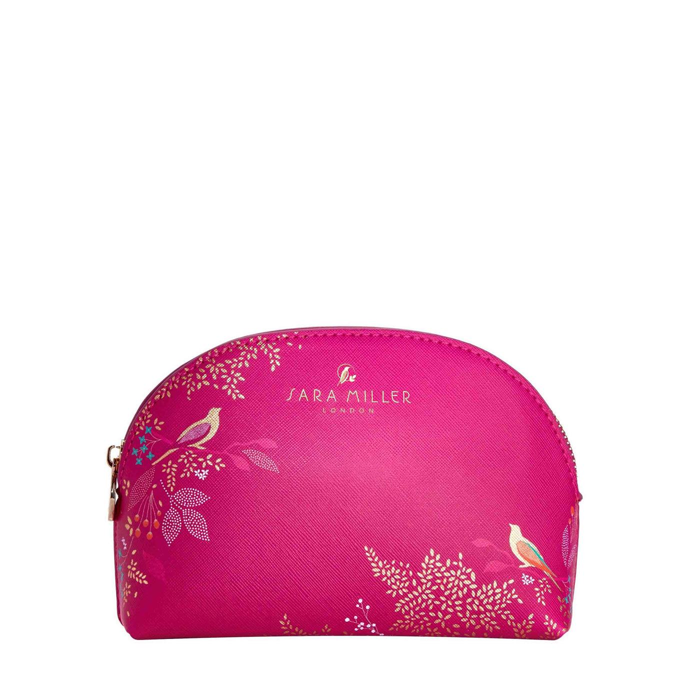 Sara Miller Small Pink Birds Cosmetic Bag - Heathcote & Ivory