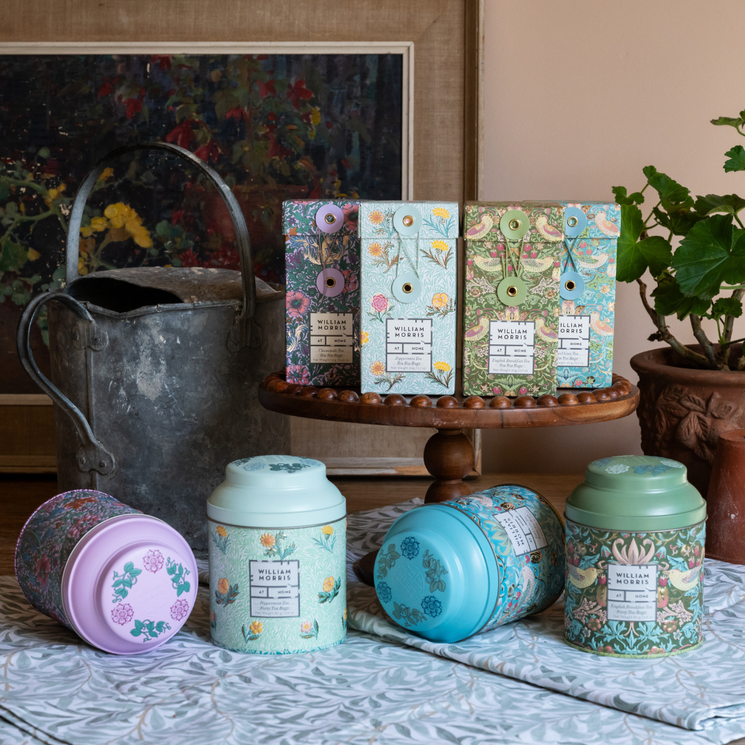 William Morris At Home English Breakfast, Tin of 40x Tea Bags