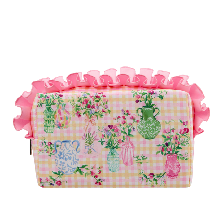 Sweet Pea Ruffle Wash Bag