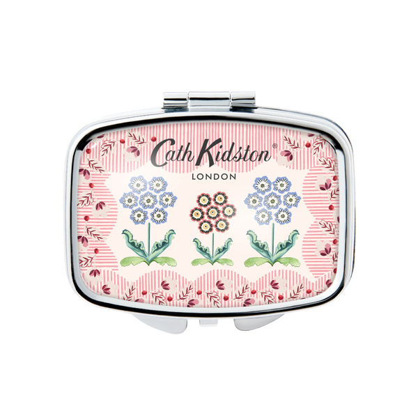 Woven Flowers Mirror Compact Lip Balm