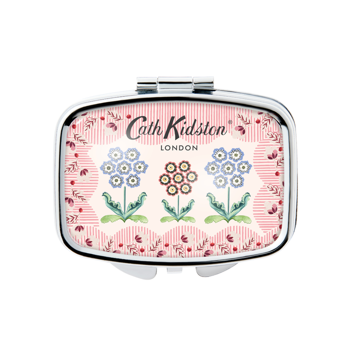 Woven Flowers Mirror Compact Lip Balm