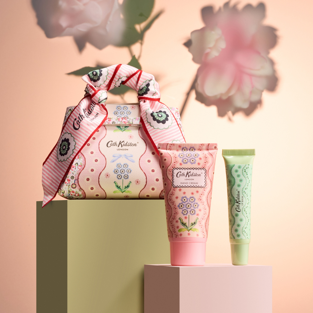 Woven Flowers Mini Hand & Lip Bag