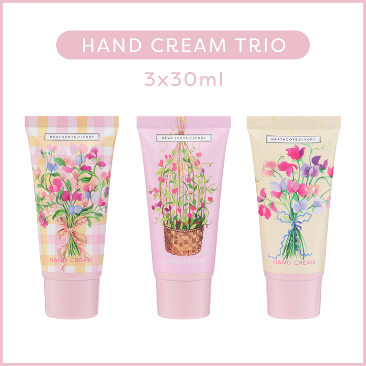 Sweet Pea Hand Cream Trio