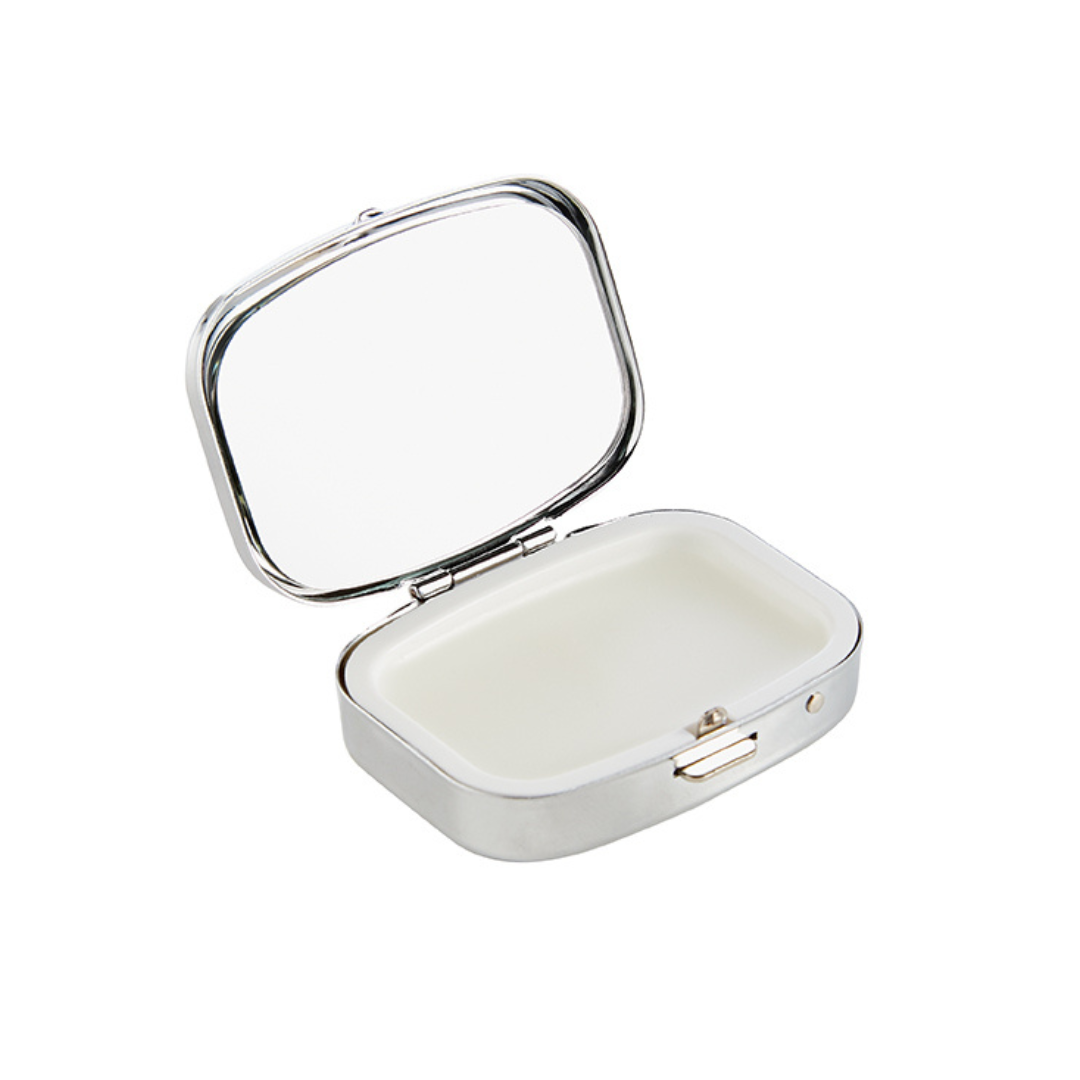 Woven Flowers Mirror Compact Lip Balm
