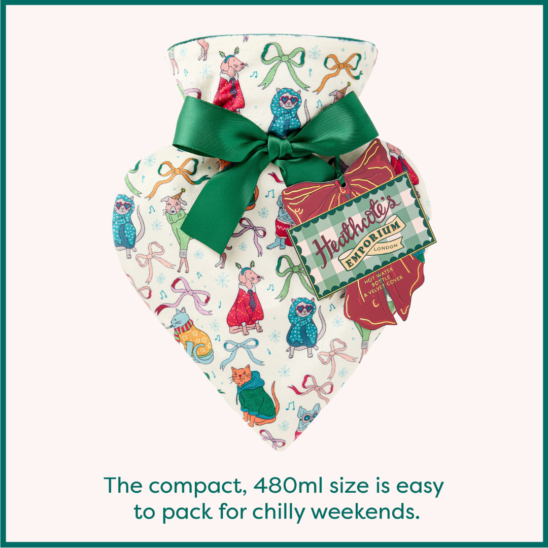 Heathcote's Emporium Heart Shaped Hot Water Bottle