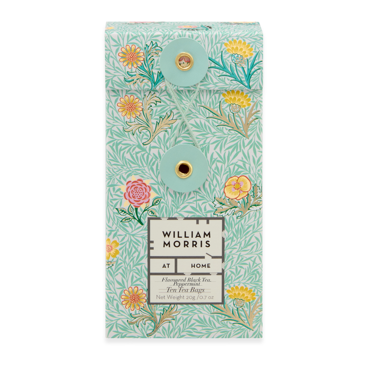 William Morris At Home Flavoured Black Pea Peppermint, 10x Tea Bags