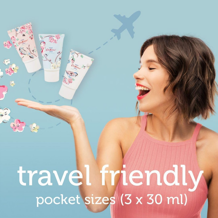 Cath Kidston Blossom Birds Hand Cream Trio, 3x 30ml