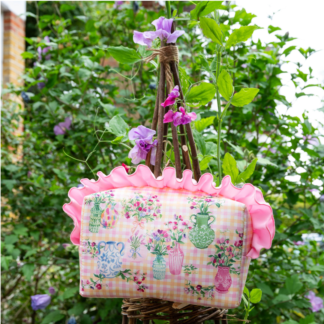 Sweet Pea Ruffle Wash Bag