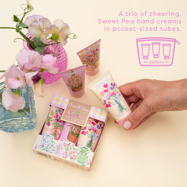 Sweet Pea Hand Cream Trio