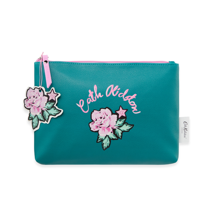 Crown Ditsy Rainbow Rose Wash Bag