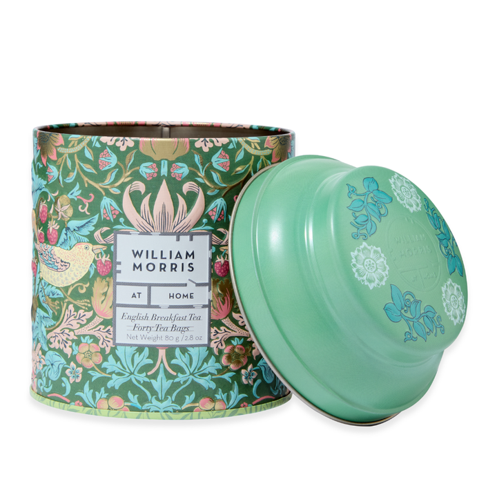 William Morris At Home English Breakfast, Tin of 40x Tea Bags