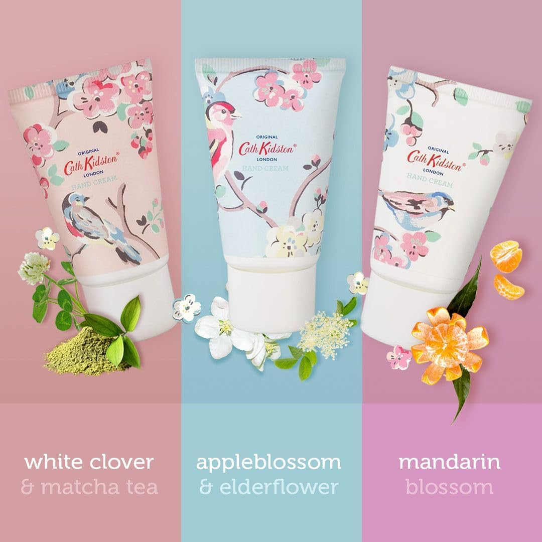 Cath Kidston Blossom Birds Hand Cream Trio, 3x 30ml