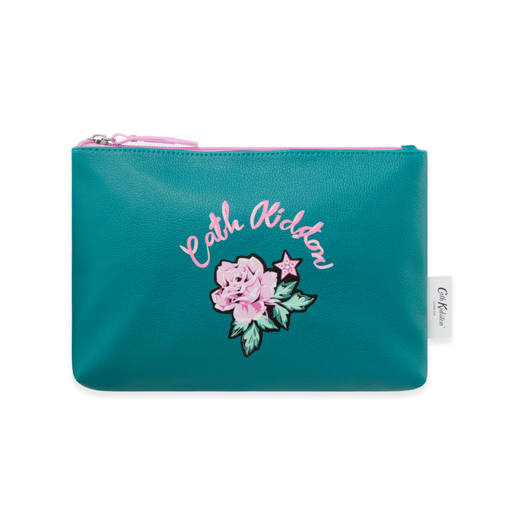 Crown Ditsy Rainbow Rose Wash Bag