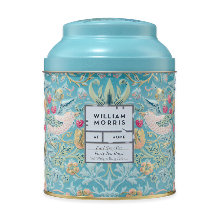 William Morris At Home Earl Grey, Tin of 40x Tea Bags