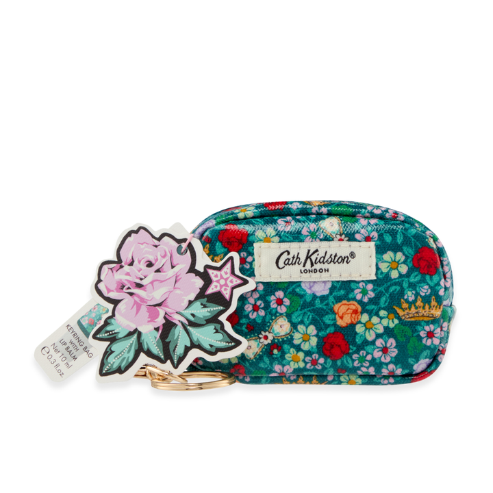 Crown Ditsy Mini Keyring Bag with Lip Balm