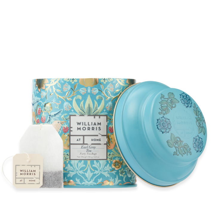 William Morris At Home Earl Grey, Tin of 40x Tea Bags