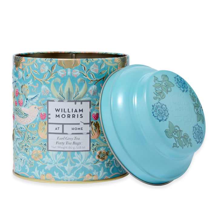 William Morris At Home Earl Grey, Tin of 40x Tea Bags