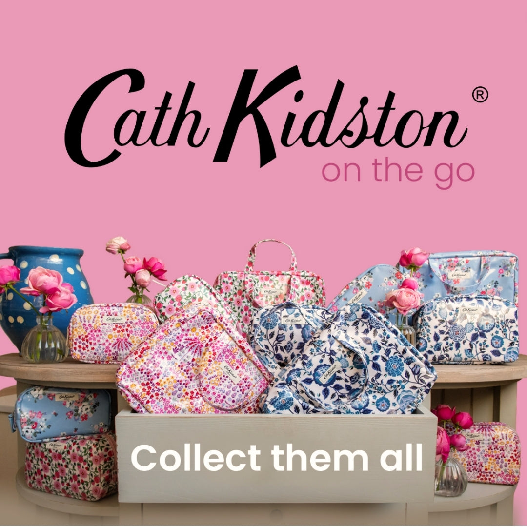 Cath Kidston CK Wash Bags Two Part Wash Bag with Handles Heathcote