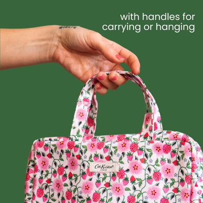 Two Part Wash Bag with Handles (Strawberry)