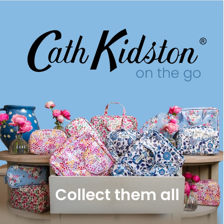 Cosmetic Bag (Navy Carnation)