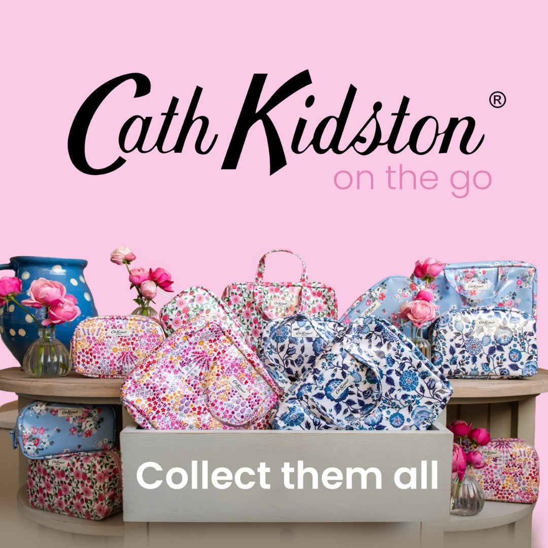 Cath Kidston CK Wash Bags Make Up Bag with Mirror Heathcote Ivory