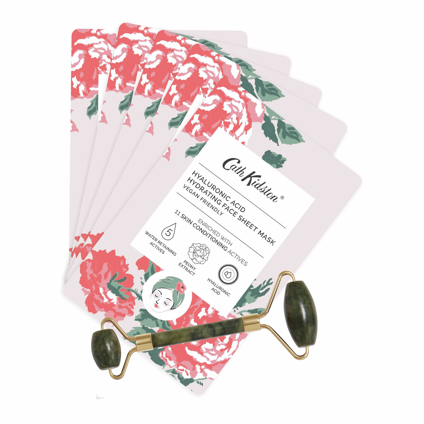 The Garden Path Rollaway Set of 5 Hyaluronic Acid Face Sheet Masks