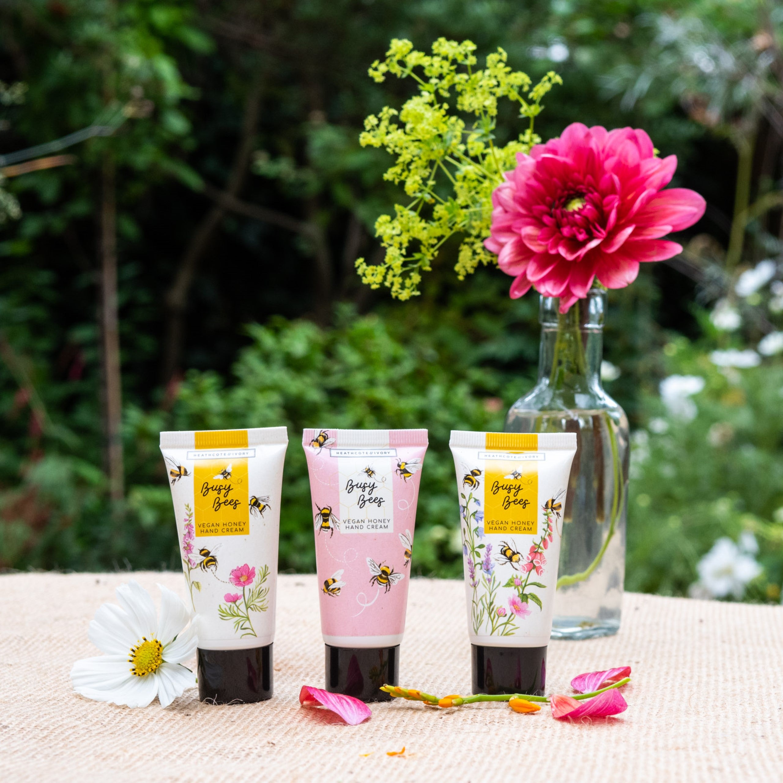 Heathcote & Ivory Busy Bees Assorted Hand Creams Trio Gift Set