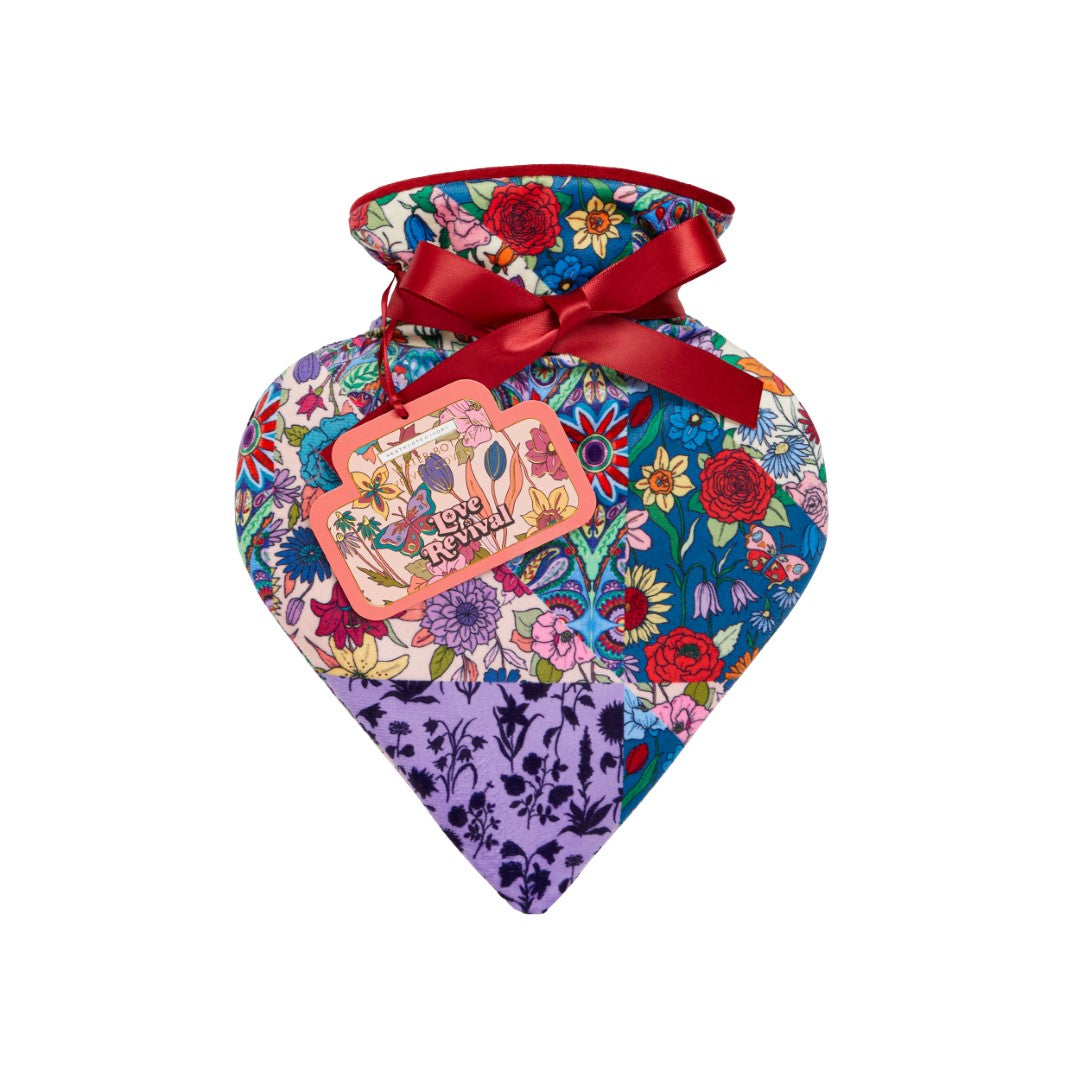 Love Revival Heart Shaped Hot Water Bottle & Velvet Cover