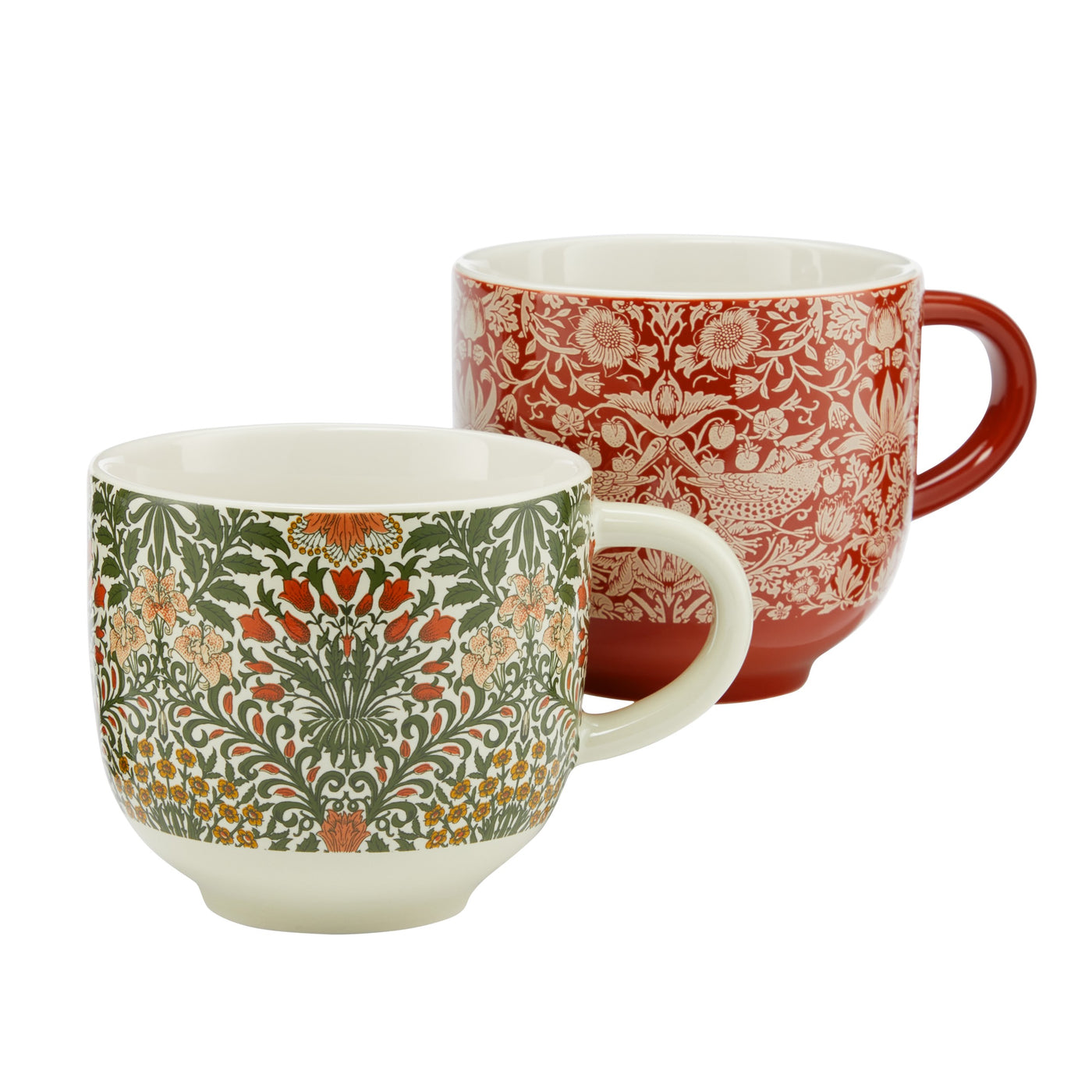 Useful & Beautiful Two Assorted Fine China Mugs