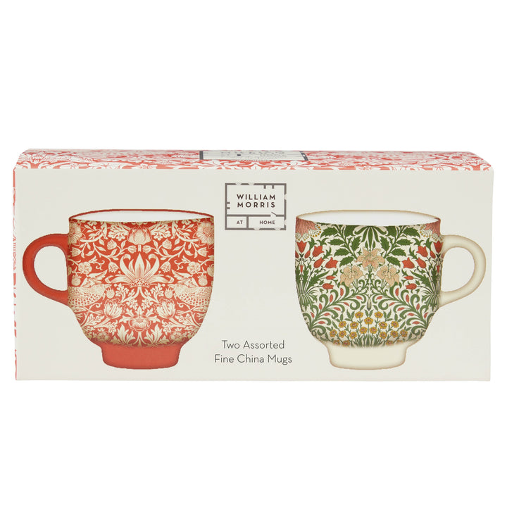 Useful & Beautiful Two Assorted Fine China Mugs
