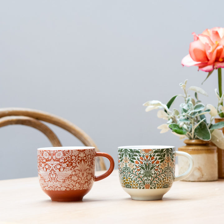 Useful & Beautiful Two Assorted Fine China Mugs