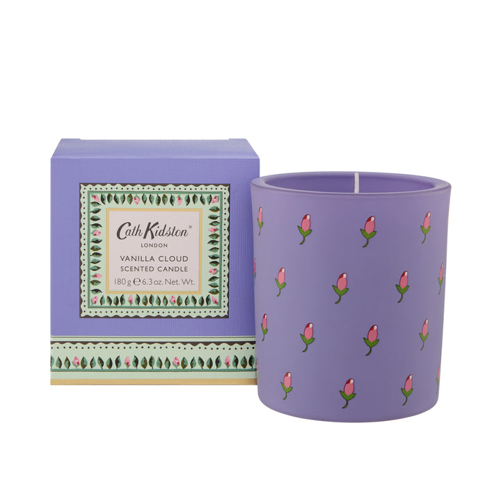 Home Fragrance Lilac Vanilla Cloud Glass Candle, 180g