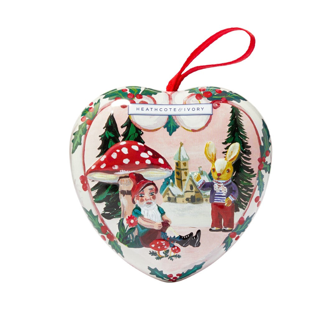 Christmas Scented Soap in Heart Shaped Tin