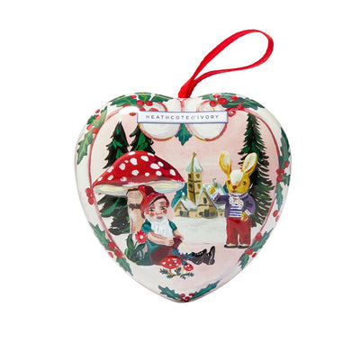 Christmas Scented Soap in Heart Shaped Tin