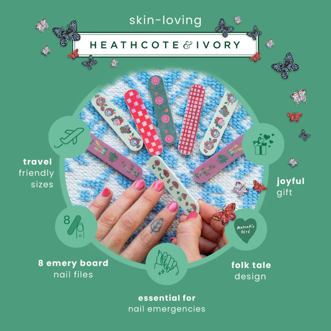 Forest Folk 8 Mini Nail Files in 4 designs