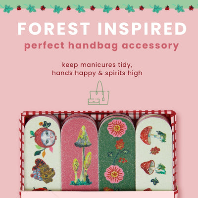 Forest Folk 8 Mini Nail Files in 4 designs (with display tray)
