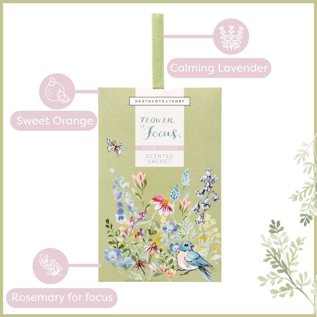 Flower of Focus Power Through Scented Sachet