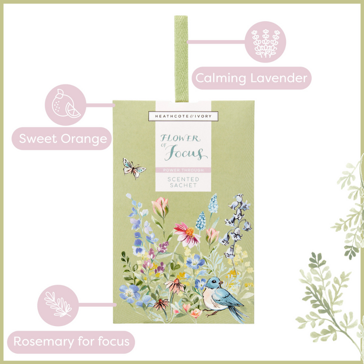 Flower of Focus Power Through Scented Sachet