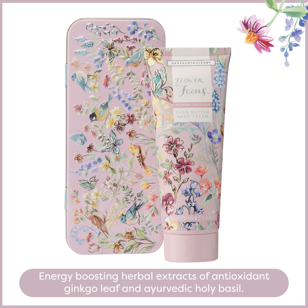 Flower of Focus Power Through Hand Cream in Tin, 100ml