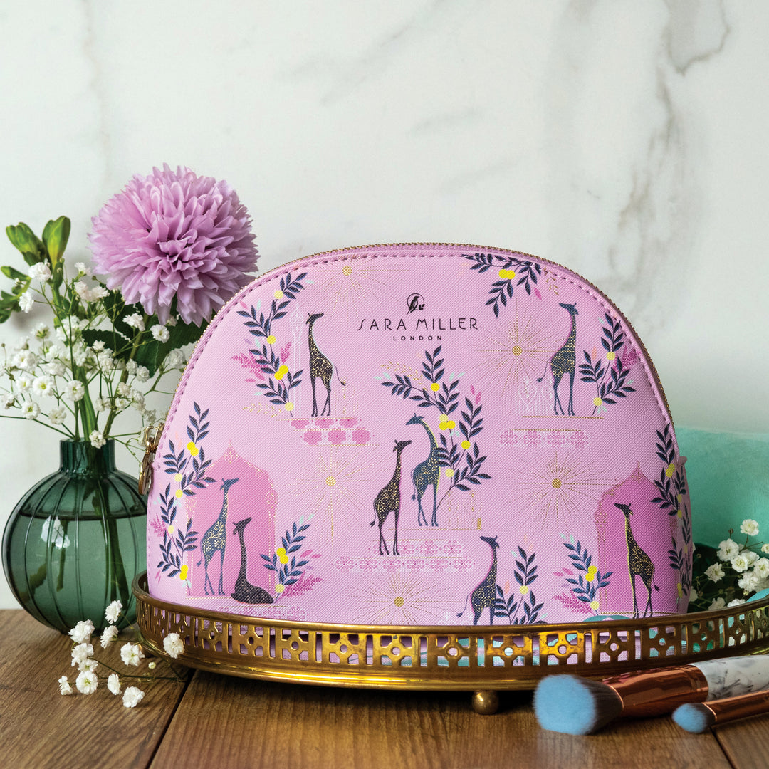 Savannah Medium Cosmetic Bag - Pink