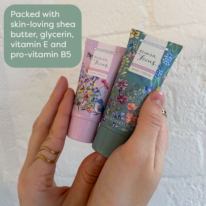 Flower of Focus Power Through Nourish & Glow Gift Set