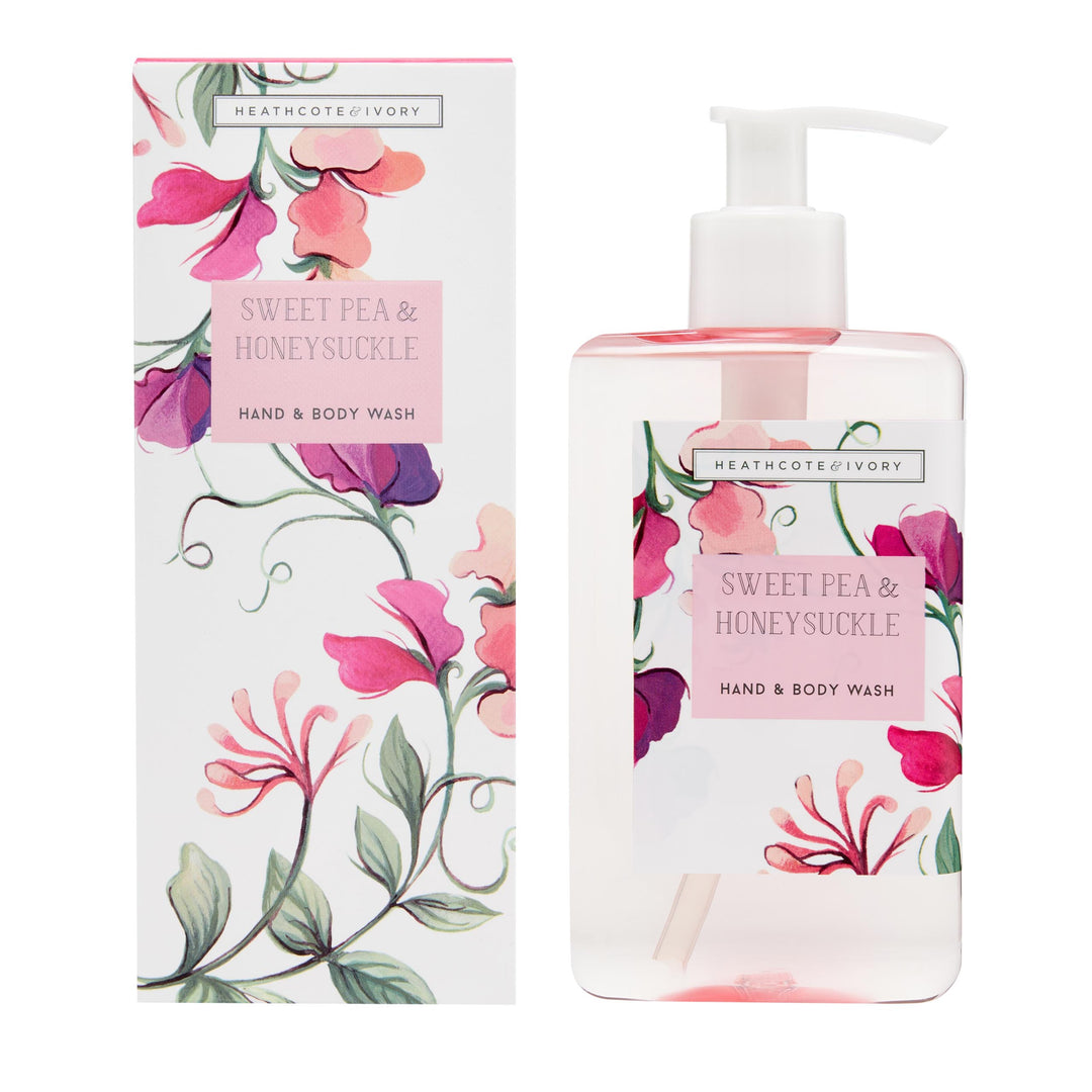 Sweet Pea & Honeysuckle Hand & Body Wash - Heathcote & Ivory