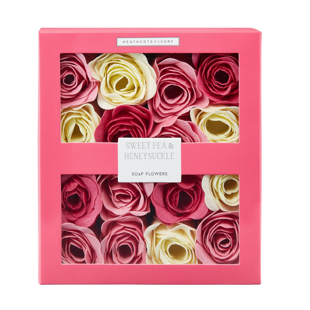 Sweet Pea & Honeysuckle Soap Flowers - Heathcote & Ivory