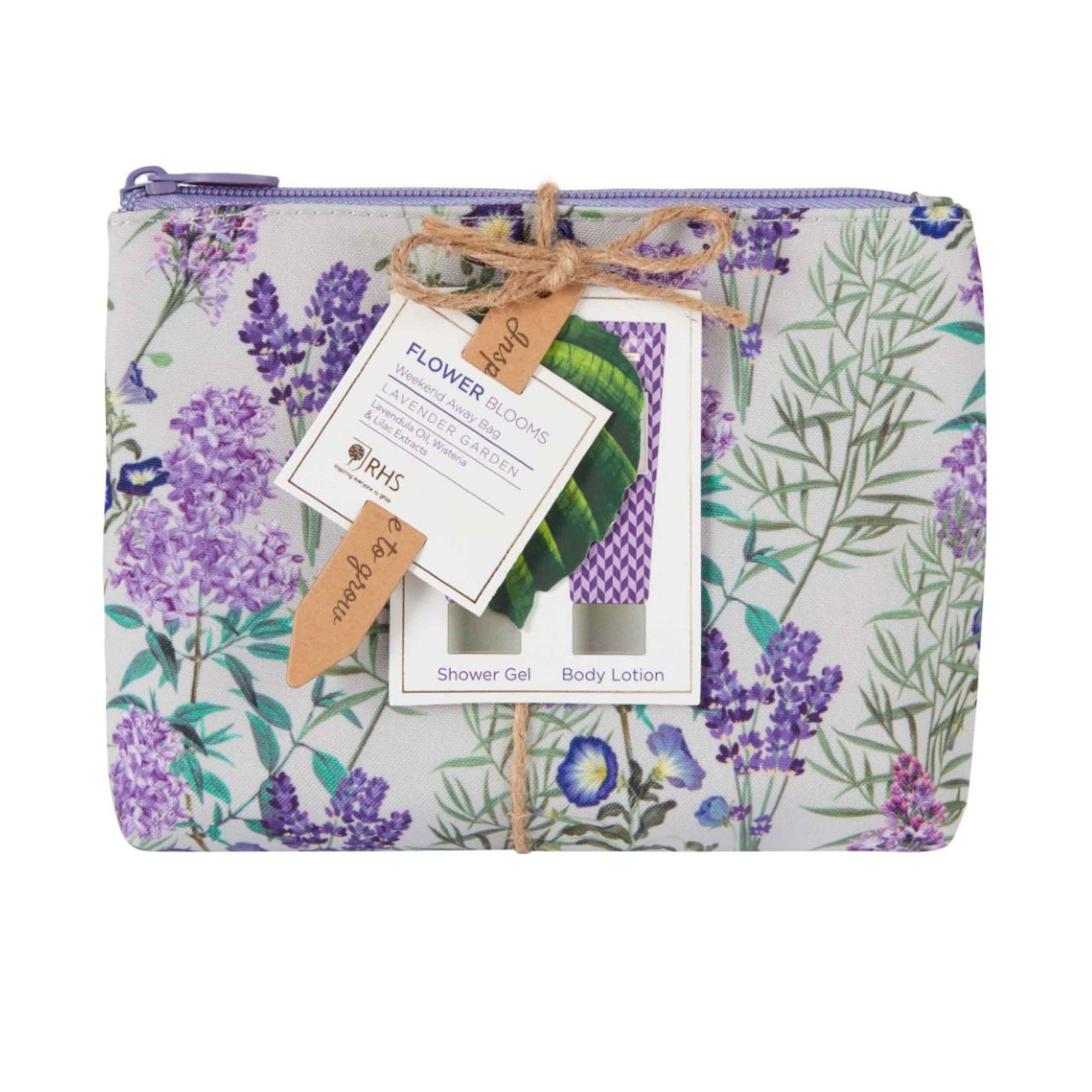 RHS Lavender Garden Weekend Away Beauty Bag - Heathcote & Ivory
