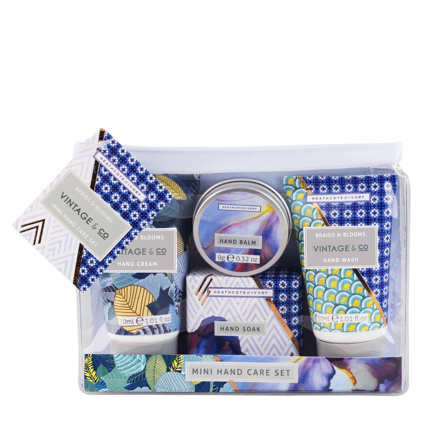 Vintage & Co Braids & Blooms Mini Hand Care Set - Heathcote & Ivory